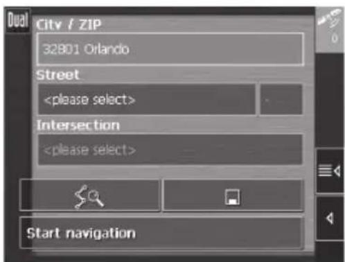 Dual City / ZIP 32801 Orlando Street Intersection Start navigation