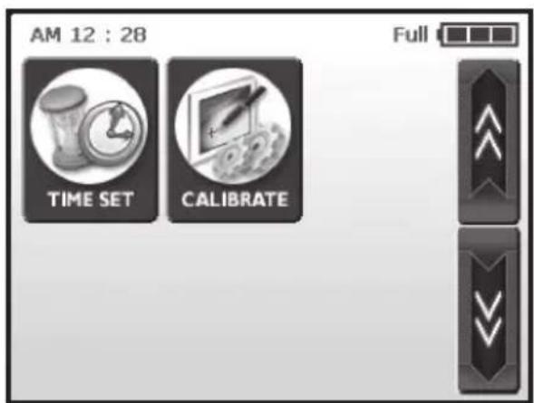 AM 12 : 28 TIME SET CALIBRATE Full