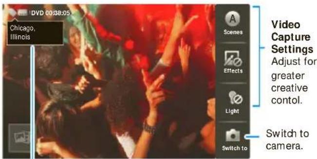 DVD 00:38:05 Chicago, Illinois Video Capture Settings Adjust for greater creative control. Switch to camera.