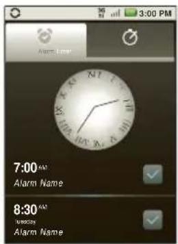 7:00 AM Alarm Name 8:30 AM Wednesday Alarm Name