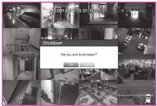 2013-01-01 01:10:25 Shutdown Are you sure to shutdown?