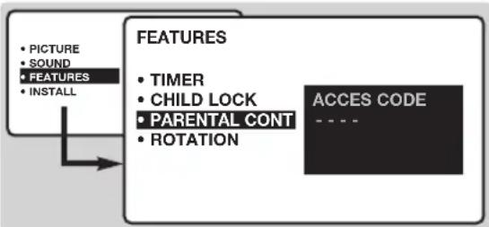 PHILIPS 32DW6558 - Locking programmes - 1