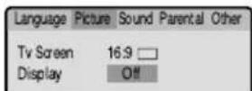 SANSUI LCDWDVD320 - Setting on screen display - 2