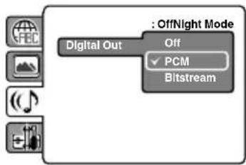 Digital Out Off PCM Bitstream : OffNight Mode