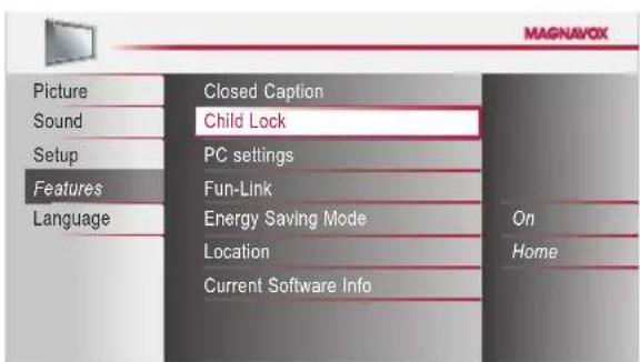 MAGNAVOX 19ME360B - Child Lock - 1