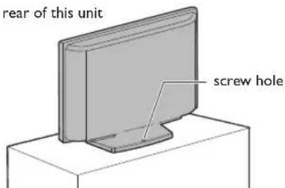MAGNAVOX 19ME360B - Fixing the Unit on Your Furniture - 1