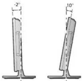 MAGNAVOX 19ME360B - Tilting the unit - 1