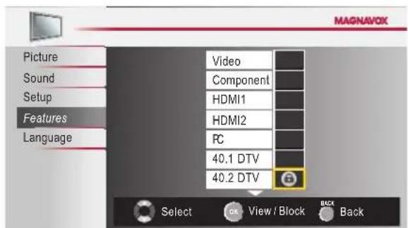 MAGNAVOX 19ME360B - Channel Lock - 1