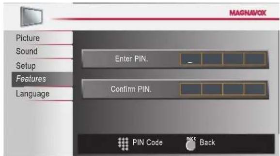 MAGNAVOX 19ME360B - Change PIN - 1