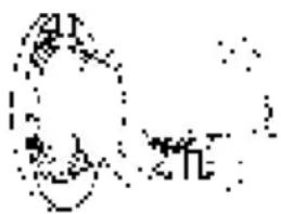 Handwritten Chinese characters with a circular diagram containing numbers and symbols
