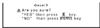 JVC GD-V4210PCE - Resetting the Function Selection Menu Settings - 3