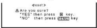 JVC GD-V4210PCE - To reset the adjustments - 1