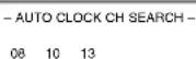SYLVANIA 6724DF - Begin "AUTO CLOCK CH SEARCH" - 2