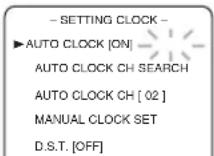 SYLVANIA 6724DF - Set "AUTO CLOCK" to [ON] - 1