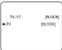 SYLVANIA 6724DF - Setting "Sub-Ratings" - 2