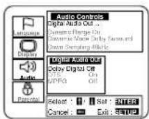 SYLVANIA 6519DB - Press the ▲/▼ buttons to select an item, and then press the ENTER button. - 1