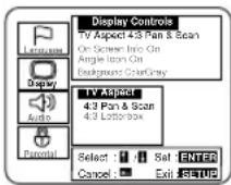 SYLVANIA 6519DB - Press the ▲/▼ buttons to select an item, and then press the ENTER button. - 1