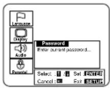 SYLVANIA 6519DB - Press the ▲/▼ buttons to select Parental, and then press the ENTER button. - 1