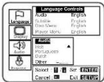 SYLVANIA 6519DB - LANGUAGE SETTINGS - 7