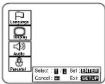 SYLVANIA 6519DB - Press the SETUP button. - 1