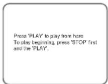 SYLVANIA 6519DB - Press the STOP button during playback. - 1