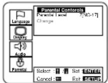SYLVANIA 6519DB - Press the numeric buttons to enter the 4-digit password, and then press the ENTER button. - 1