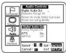 SYLVANIA 6519DB - Press the ▲/▼ buttons to select a desired item, and then press the ENTER button. - 2