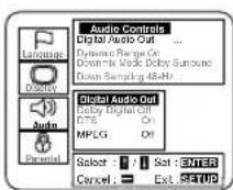 SYLVANIA 6519DB - Press the ▲/▼ buttons to select a desired item, and then press the ENTER button. - 3