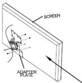 MONOPRICE 6530 - Attaching display mounting plate to a Screen with a VESA Mounting Pattern - 4