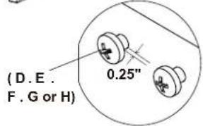 (D. E. F. G or H) 0.25"