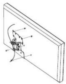 MONOPRICE 6530 - Attaching display mounting plate to a Screen with a VESA Mounting Pattern - 6