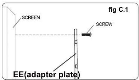 SCREEN SCREW EE(adapter plate) fig C.1
