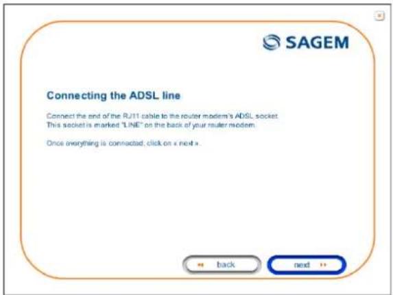 SAGEM Fast 1241 - Installing and configuring your Router in the USB port of your computer - 4