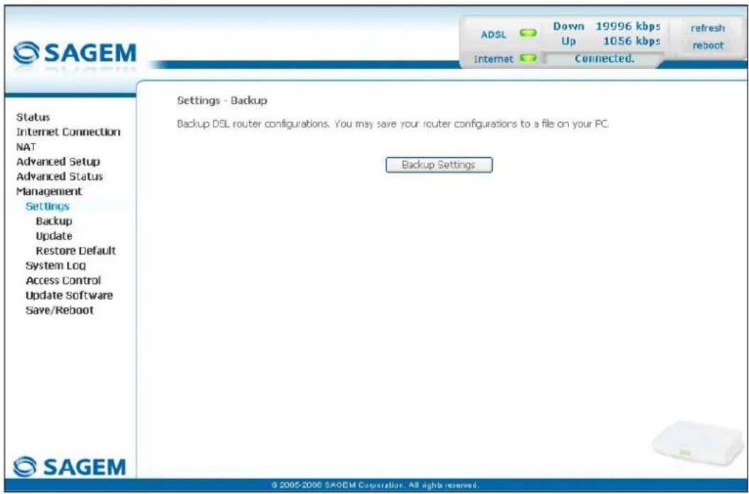 SAGEM Fast 1241 - Backup - 2