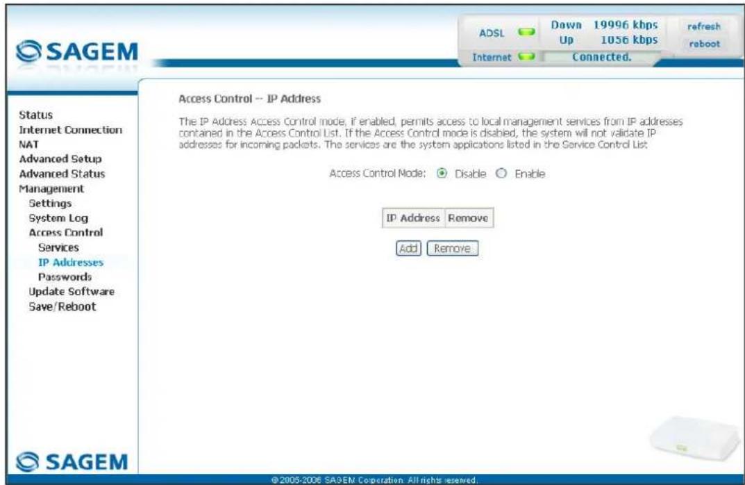 SAGEM Fast 1241 - IP Address - 1