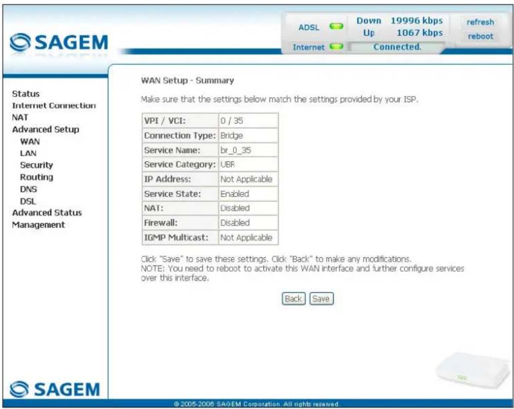 SAGEM Fast 1241 - - Information / Configuration - 4
