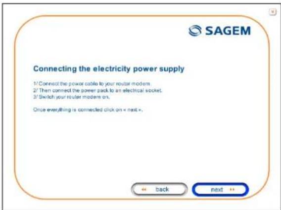 SAGEM Fast 1241 - Installing and configuring your Router with the network card of your computer (Ethernet) - 2