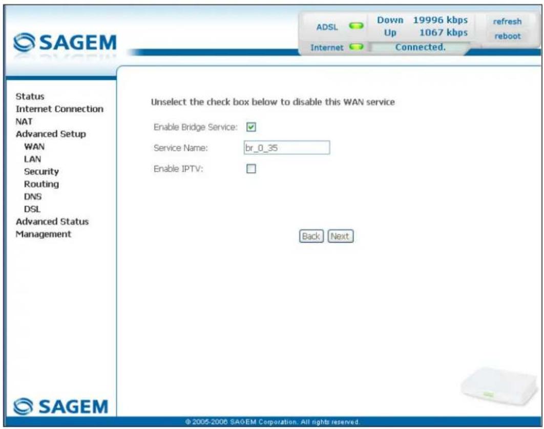 SAGEM Fast 1241 - - Information / Configuration - 3