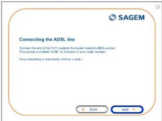 SAGEM Fast 1241 - Installing and configuring your Router with the network card of your computer (Ethernet) - 3