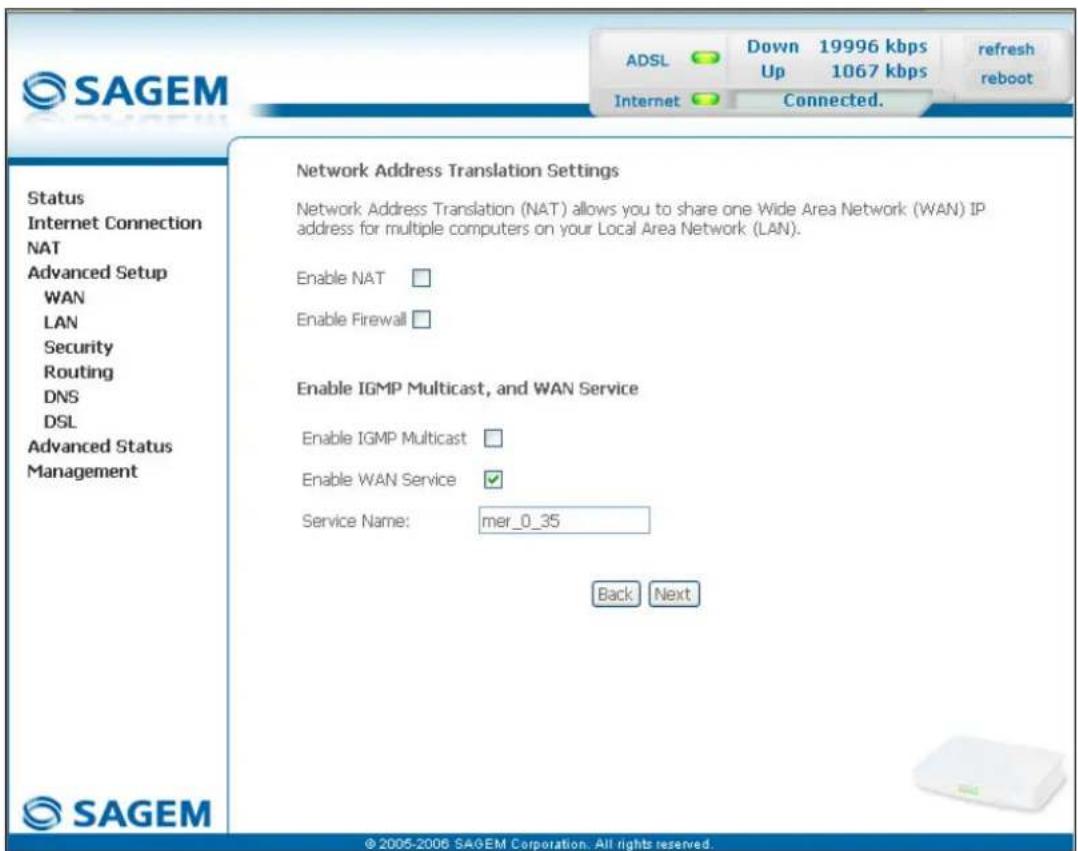 SAGEM Fast 1241 - - Information / Configuration - 1