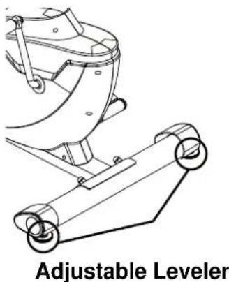 Life Gear Swany - Elliptical Trainer 93460 - Adjusting the Adjustable Leveler - 1
