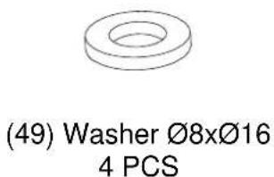 (49) Washer Ø8xØ16 4 PCS