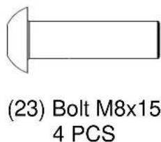 (23) Bolt M8x15 4 PCS