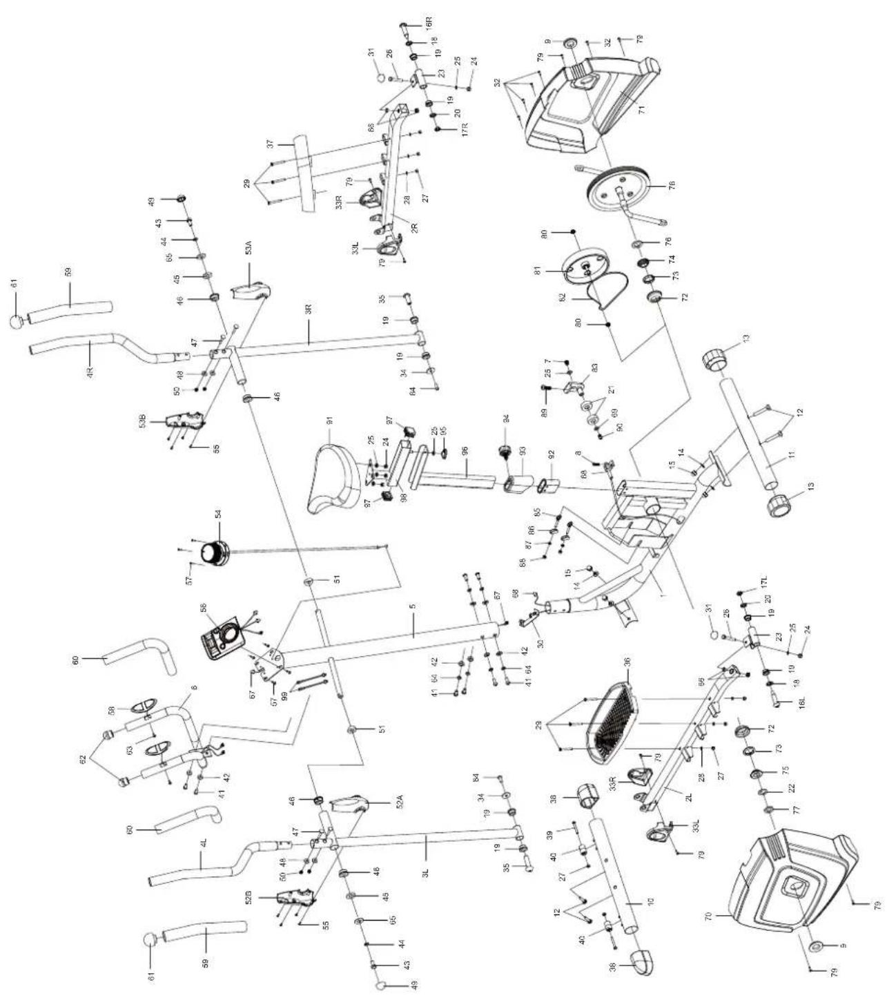Technical diagram of a mechanical device with numbered components and labeled parts, likely for assembly or manufacturing purposes.