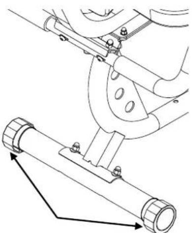 Life Gear Accord Magnetic Recumbent Bike 26470 - Adjusting the Rear Stabilizer End Cap - 1