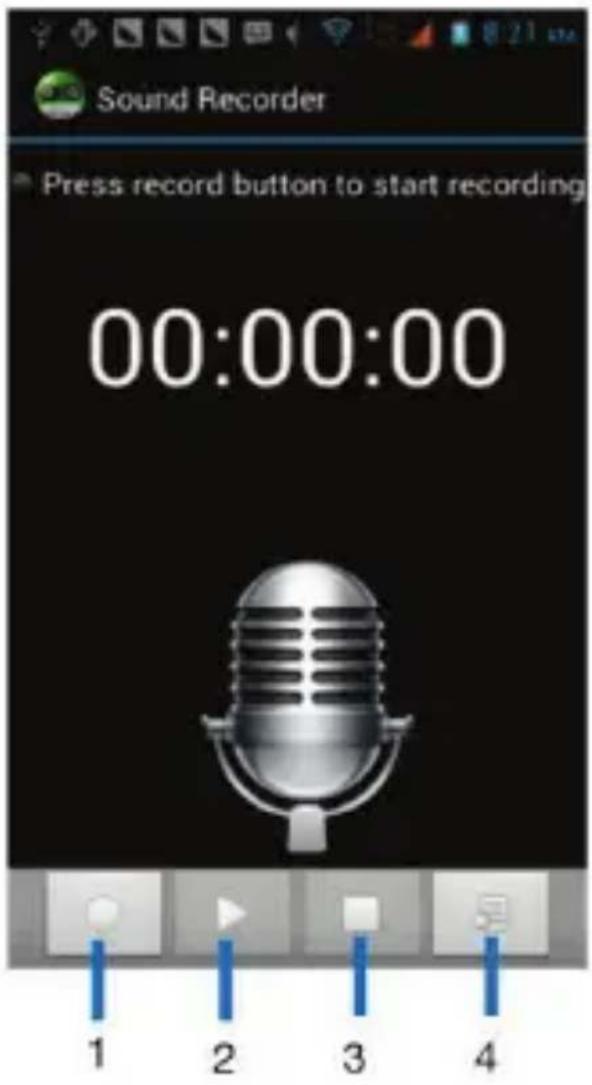 LENOVO A600E - Sound recorder - 1