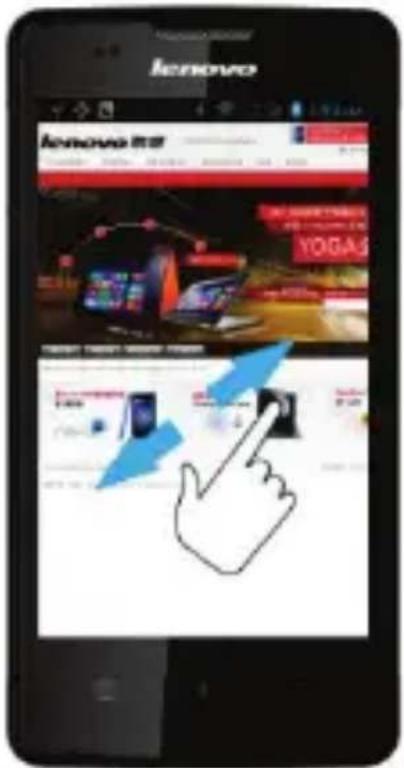 LENOVO A600E - Zooming in or out - 1
