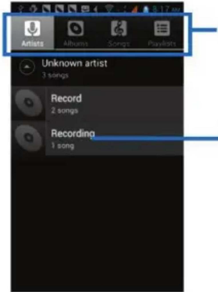 LENOVO A600E - Music - 1