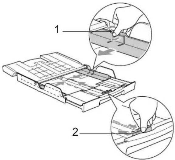 Technical diagram showing two views of a mechanical assembly with labeled components and tool application steps