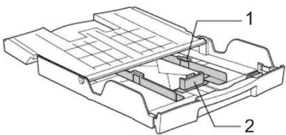 Technical diagram of a battery pack assembly with labeled components 1 and 2